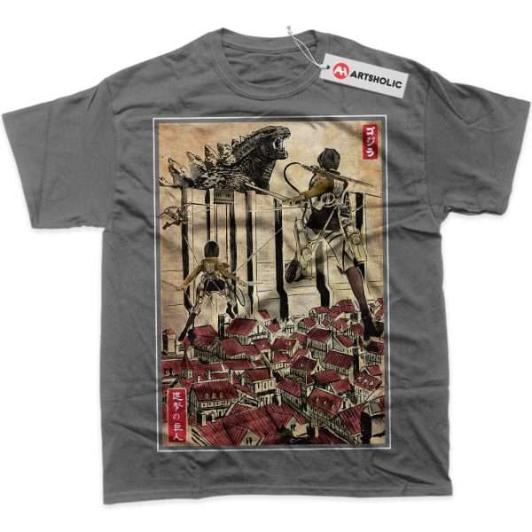 Attack on Titan Shirt, AOT Shirt, Graphic Tee - Carbon, S