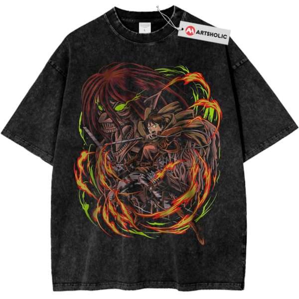 Eren Yeager Shirt, Attack On Titan Shirt, AOT Shirt, Anime Shirt, Vintage Tee
