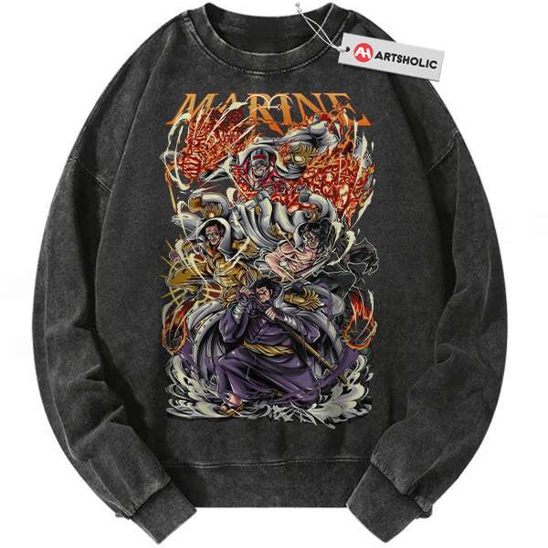 Admiral One Piece Sweatshirt, Anime Sweatshirt, Vintage Sweater
