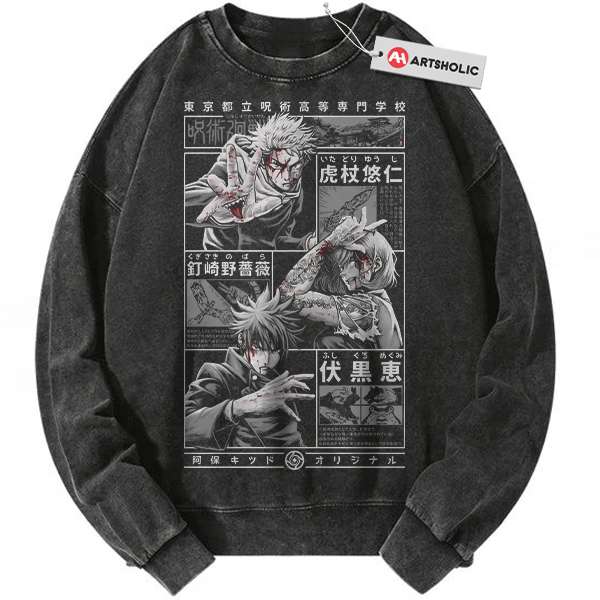 Jujutsu Kaisen Sweatshirt, Anime Sweatshirt, Vintage Sweater