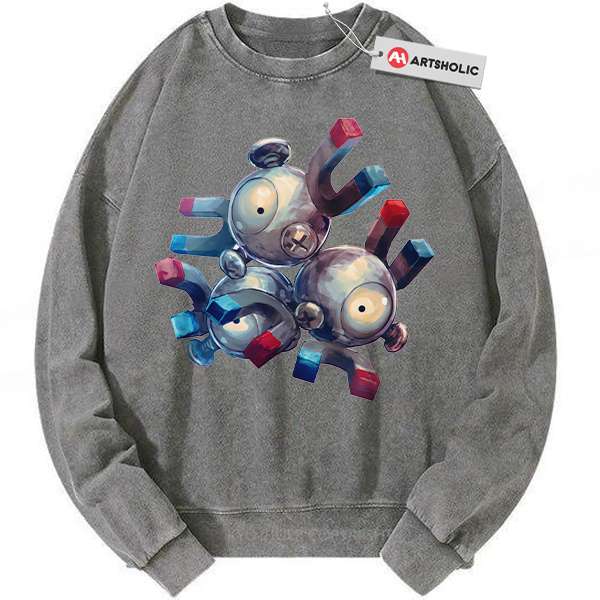 Magneton sweatshirt, Pokemon sweatshirt, PKM sweatshirt, Anime sweatshirt, Vintage Sweater