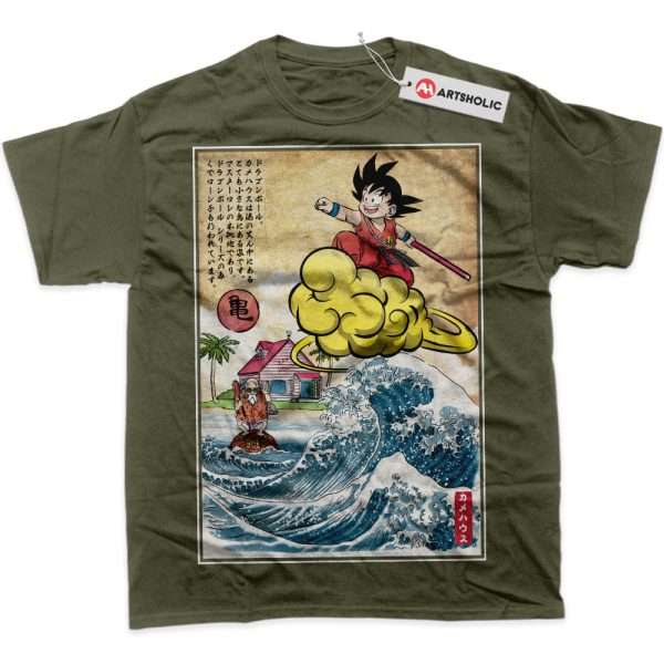 Dragon Ball Shirt, DBZ Shirt, Anime Shirt, Graphic Tee - Army Green, XL