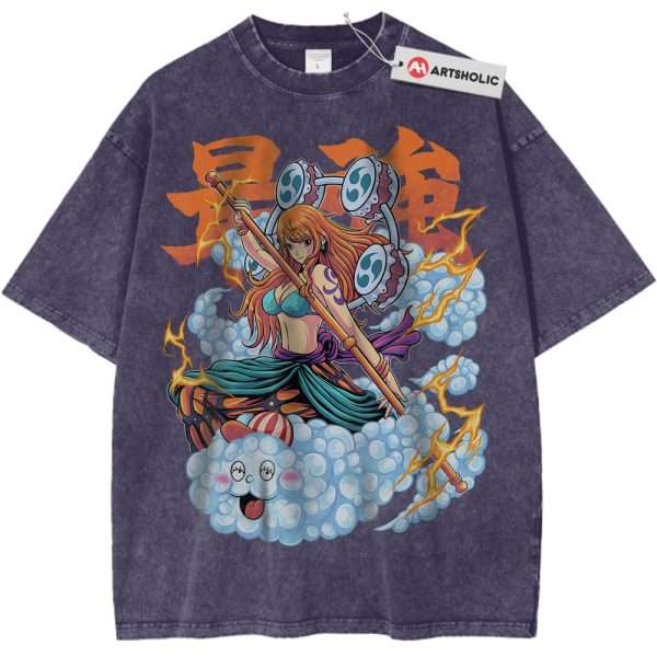 Nami Shirt, One Piece Shirt, Anime Shirt, Vintage T-Shirt - Purple Haze, XL