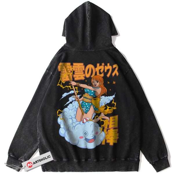 Nami Hoodie, One Piece Hoodie, Anime Hoodie, Vintage Hoodie