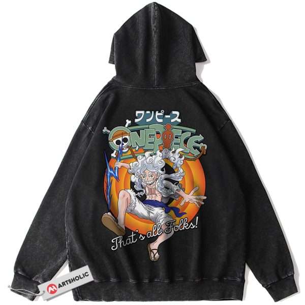 Monkey D Luffy Hoodie, One Piece Hoodie, Anime Hoodie, Vintage Hoodie