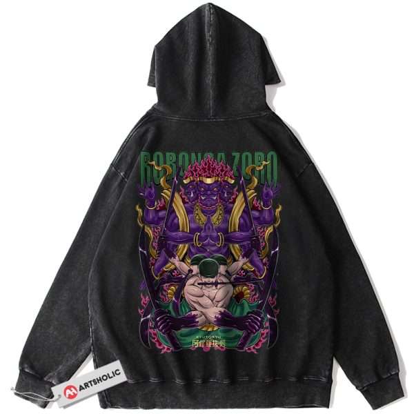 Roronoa Zoro Hoodie, One Piece Hoodie, Anime Hoodie, Vintage Hoodie