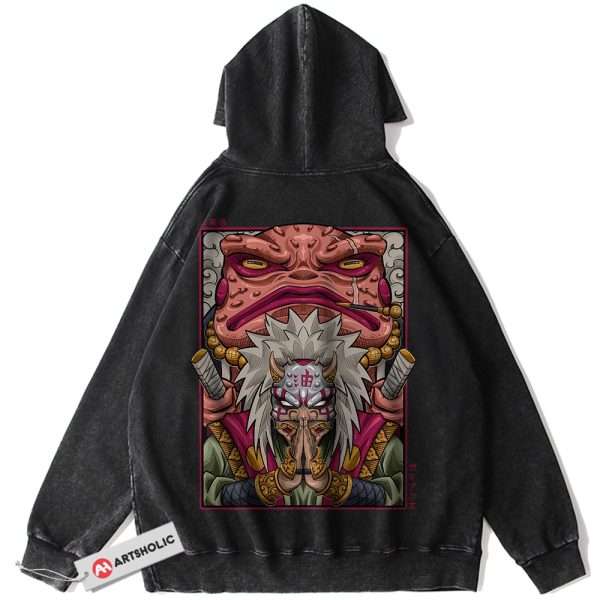 Jiraiya Hoodie, Naruto Hoodie, Anime Hoodie, Vintage Hoodie
