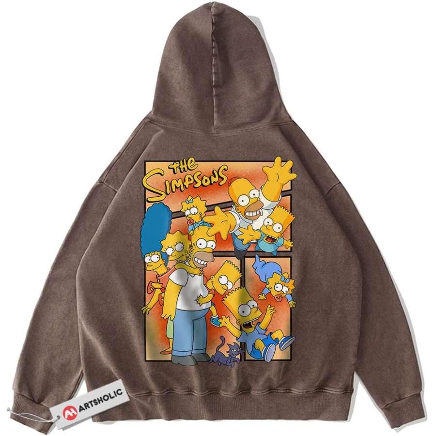 The Simpsons Hoodie Animated Hoodie Vintage Hoodie