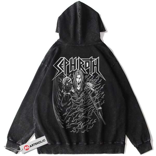 Sephiroth Hoodie, Final Fantasy Hoodie, Game Hoodie, Vintage Hoodie
