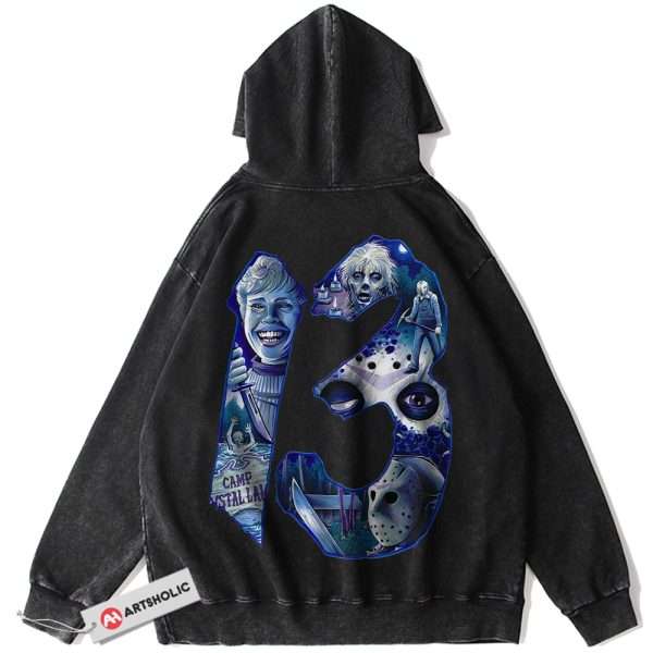 Friday the 13th Hoodie, Halloween Hoodie, Horror Hoodie, Vintage Hoodie