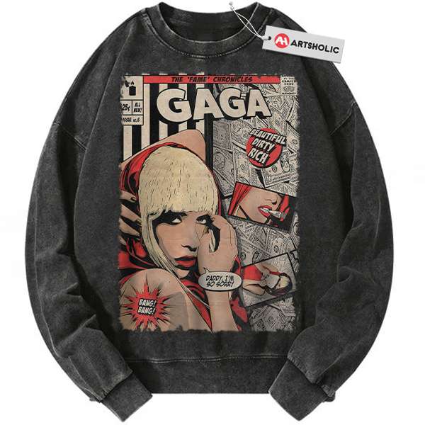 Lady Gaga sweatshirt, Singer sweatshirt, Vintage Sweater