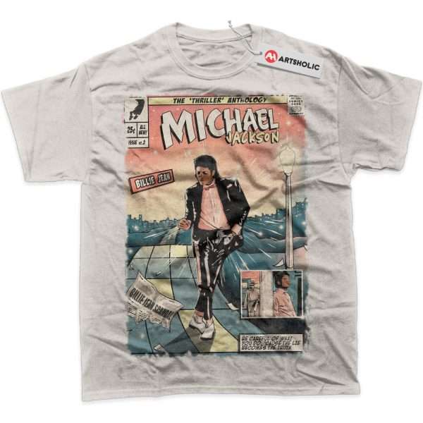Michael Jackson Shirt, Singer Shirt, Graphic Tee - Sand, XL
