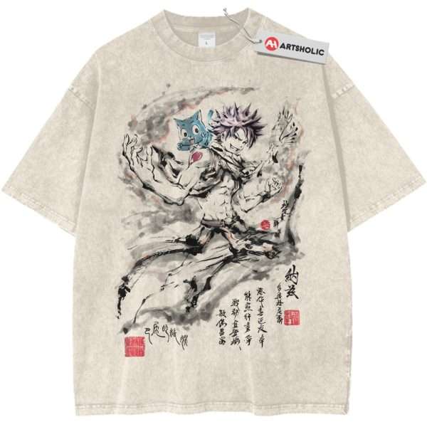 Natsu Dragneel Shirt, Fairy Tail Shirt, Anime Shirt, Vintage T-Shirt - Apricot, M