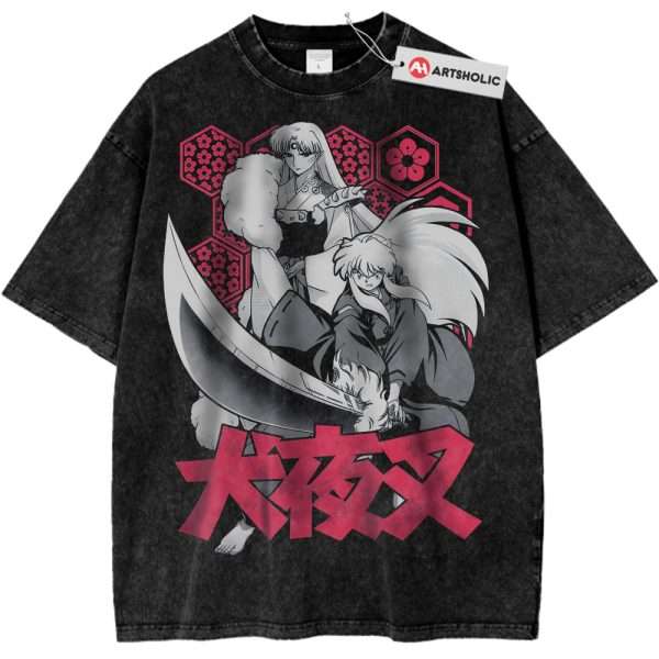 Sesshomaru vs Inuyasha Shirt, Anime Shirt, Vintage T-Shirt