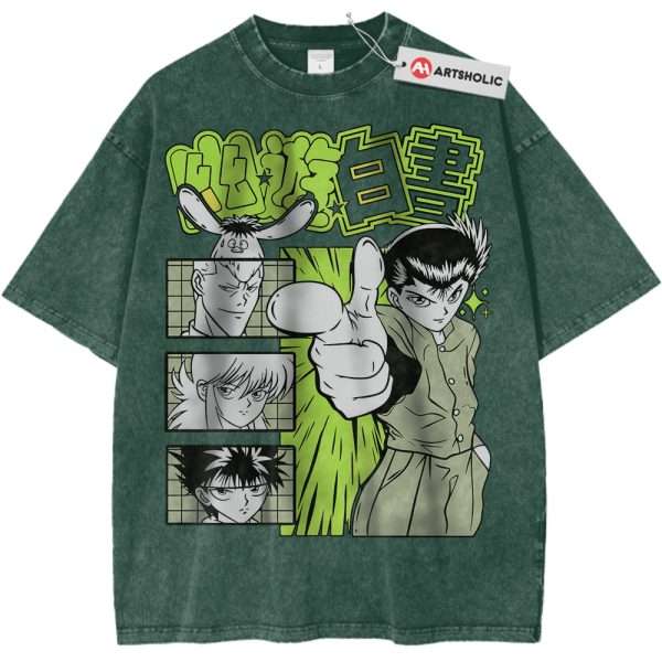 YuYu Hakusho Shirt, Anime Shirt, Vintage T-Shirt - Dark Green, 2XL