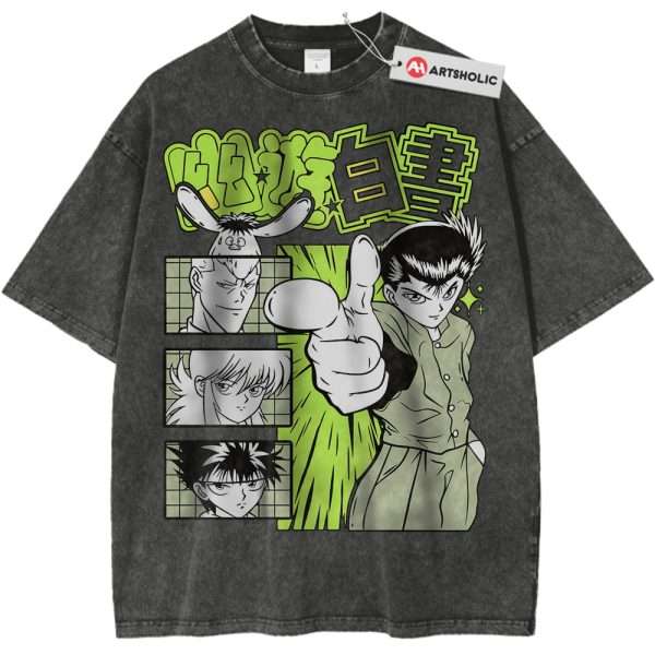 YuYu Hakusho Shirt, Anime Shirt, Vintage T-Shirt - Pirate Gray, S