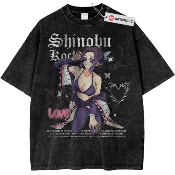 Shinobu Kocho Shirt, Demon Slayer Shirt, Anime Shirt, Vintage T-Shirt