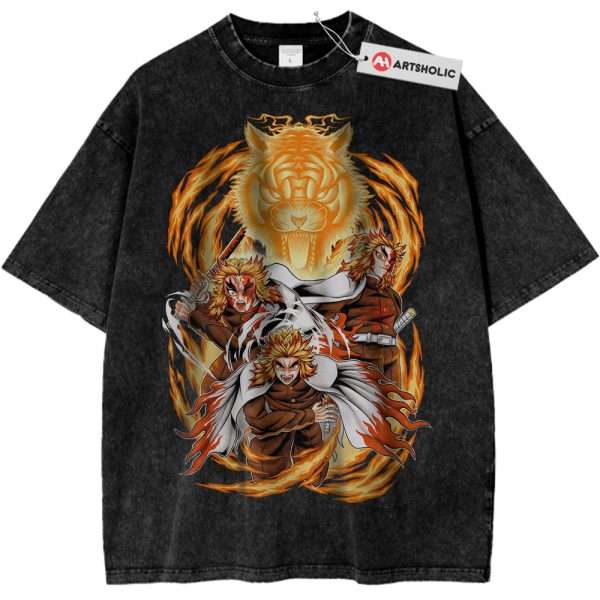 Kyojuro Rengoku Shirt, Demon Slayer Shirt, Anime Shirt, Vintage T-Shirt