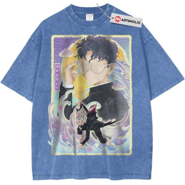 Okarun Shirt, Dandadan Shirt, Anime Shirt, Vintage Tee - Light Blue, L