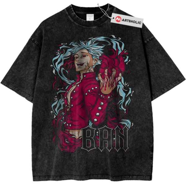Ban Shirt, The Seven Deadly Sins Shirt, Anime Shirt, Vintage T-Shirt