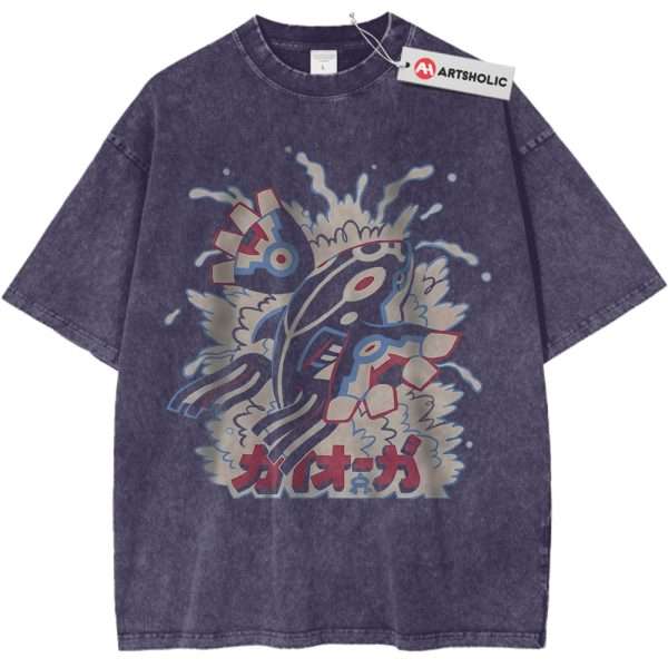 Kyogre Shirt, Pokemon Shirt, PKM Shirt, Anime Shirt, Vintage T-Shirt - Purple Haze, 2XL