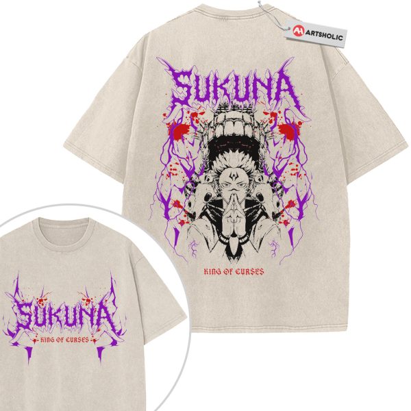 Ryomen Sukuna Shirt, Jujutsu Kaisen Shirt, Anime Shirt, Vintage T-Shirt 2-Sided
