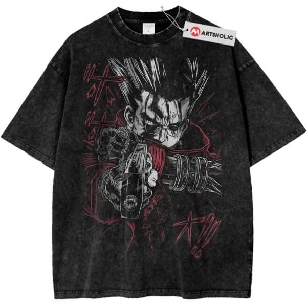 Vash the Stampede Shirt, Trigun Shirt, Anime Shirt, Vintage T-Shirt - Black, L