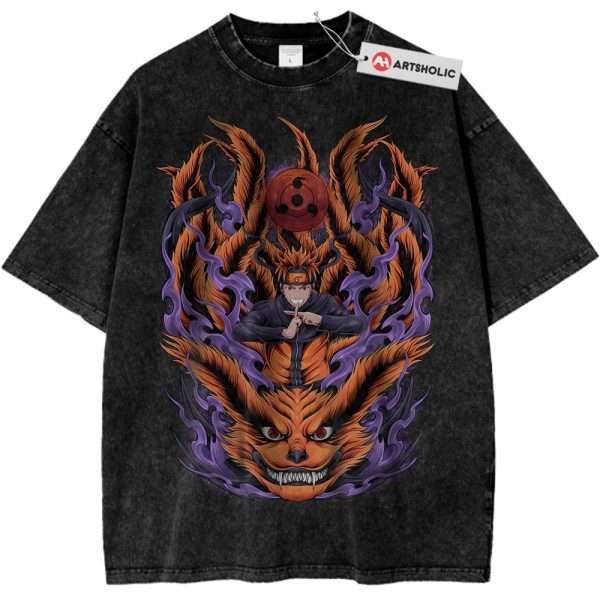 Kurama vs Naruto Uzumaki Shirt, Anime Shirt, Vintage T-Shirt