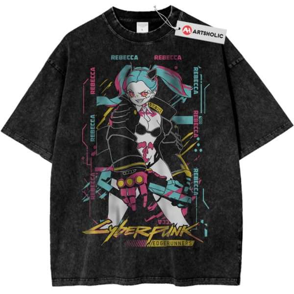 Rebecca Shirt, Cyberpunk: Edgerunners Shirt, Game Shirt, Vintage Tee