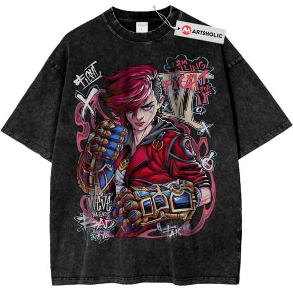 Vi - Arcane Shirt, League of Legends Shirt, Game Shirt, Vintage T-Shirt