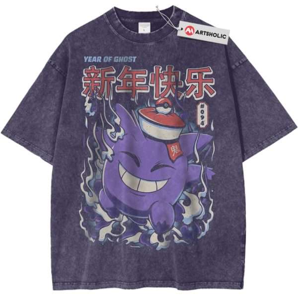 Gengar Shirt, Pokemon Shirt, PKM Shirt, Anime Shirt, Vintage Tee