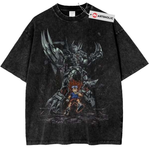 Taichi Kamiya vs WarGreymon Shirt, Digimon Adventure Shirt, Anime Shirt, Vintage T-Shirt