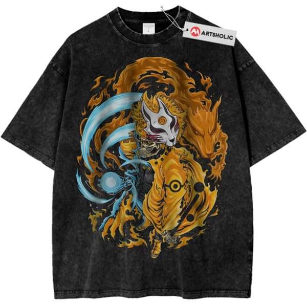 Skeleton Naruto Uzumaki Shirt, Anime Shirt, Vintage T-Shirt