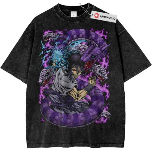 Skull Sasuke Uchiha Shirt, Naruto Shirt, Anime Shirt, Vintage Tee