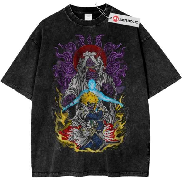 Skeleton Minato Namikaze Shirt, Naruto Shirt, Anime Shirt, Vintage T-Shirt
