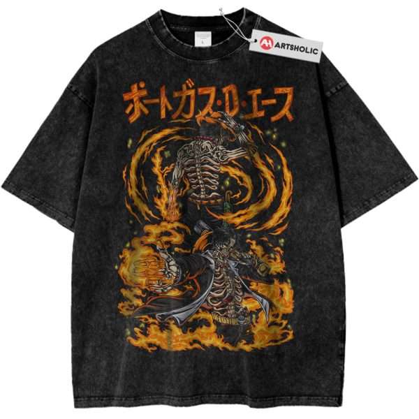 Skeleton Portgas D Ace Shirt, One Piece Shirt, Anime Shirt, Vintage Tee