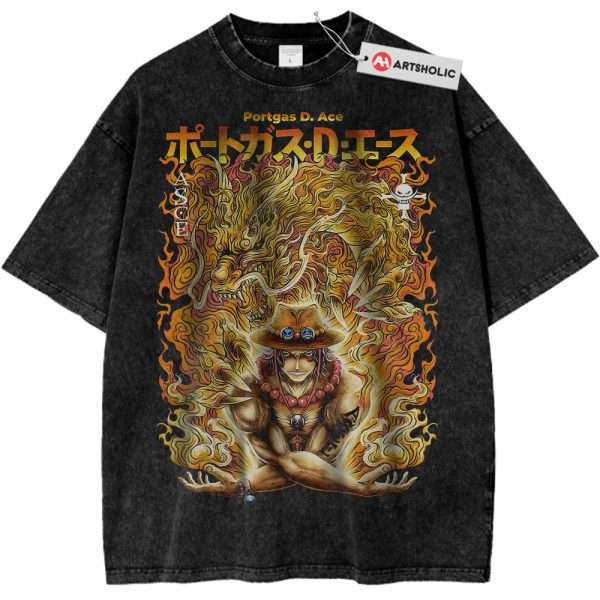 Portgas D Ace Shirt, One Piece Shirt, Anime Shirt, Vintage Tee