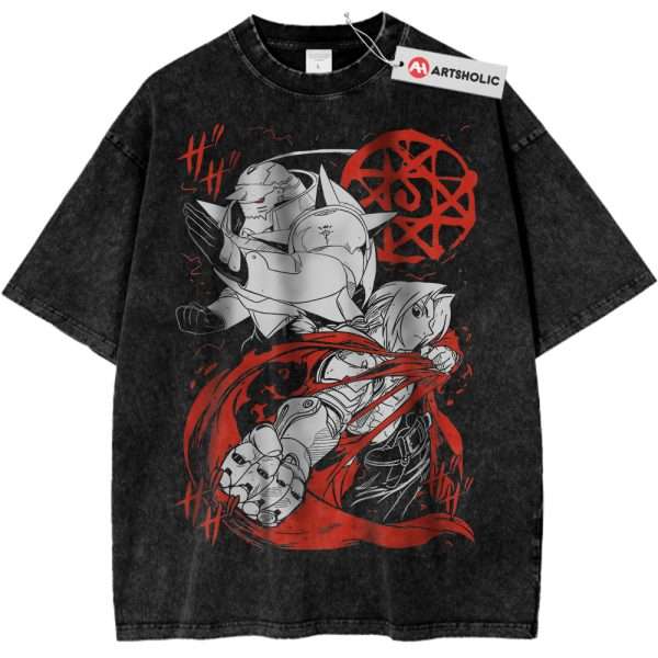 Alphonse vs Edward Elric Shirt, Fullmetal Alchemist Shirt, FMA Shirt, Anime Shirt, Vintage T-Shirt