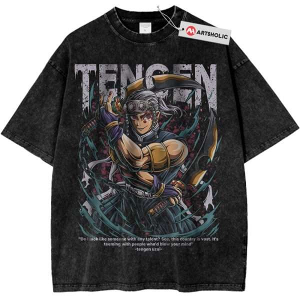 Tengen Uzui Shirt, Demon Slayer Shirt, Anime Shirt, Vintage T-Shirt