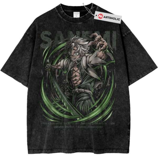 Sanemi Shinazugawa Shirt, Demon Slayer Shirt, Anime Shirt, Vintage T-Shirt