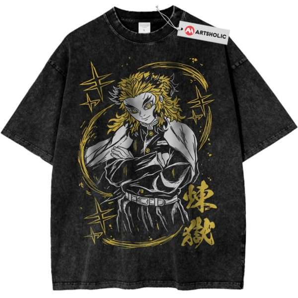 Kyojuro Rengoku Shirt, Demon Slayer Shirt, Anime Shirt, Vintage T-Shirt