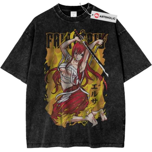 Erza Scarlet Shirt, Fairy Tail Shirt, Anime Shirt, Vintage T-Shirt