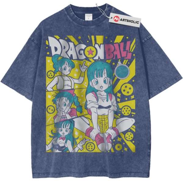 Bulma Shirt, Dragon Ball Shirt, Anime Shirt, Vintage Tee - Dark Blue, XL