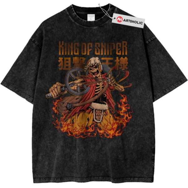 Skeleton Usopp Shirt, One Piece Shirt, Anime Shirt, Vintage Tee