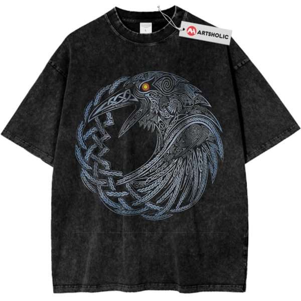 Raven Viking Shirt, Animal Shirt, Vintage T-Shirt