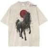 Black Horse Shirt, Animal Lover Shirt, Vintage T-Shirt