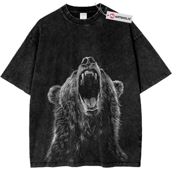 Fierce Roaring Bear Shirt, Wild Animal Shirt, Vintage T-Shirt