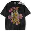Tiger and Sakura Shirt, Japanese Tattoo Shirt, Animal Shirt, Vintage T-Shirt