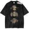 Three Wise Monkeys Shirt - Hear No Evil, See No Evil, Speak No Evil, Animal Shirt, Vintage T-Shirt
