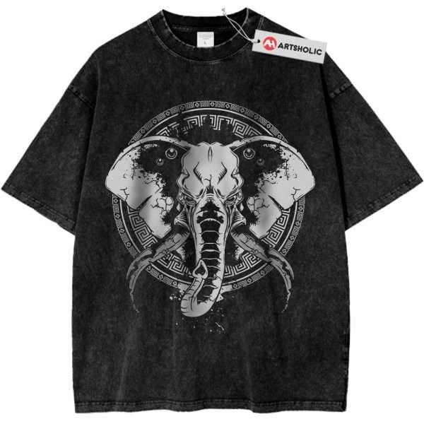 Tribal Elephant Shirt, Wildlife Animal Shirt, Vintage T-Shirt